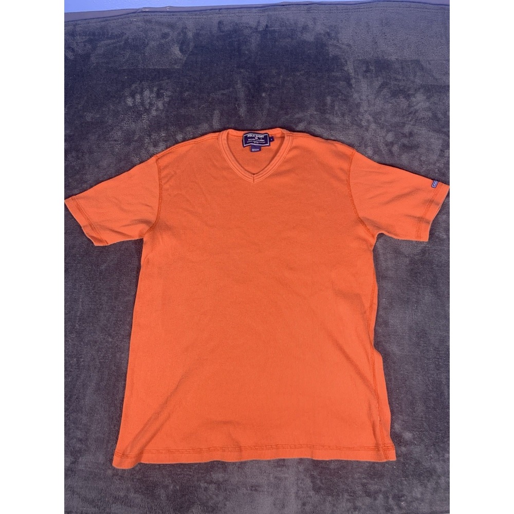 Polo Sport By Ralph Lauren Orange Ribbed Shirt Women's Size Large